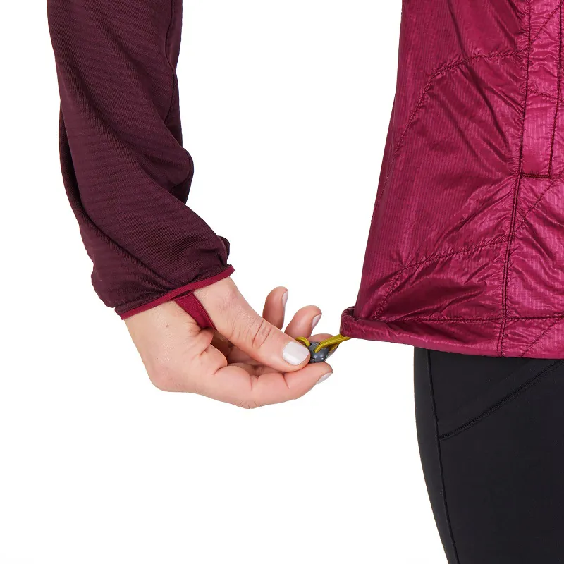 Outdoor Research Womens Vigor Hybrid Hooded Jacket Cacao/Beet-4